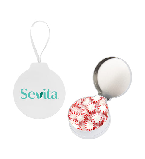 Ornament Tin with Starlite Peppermints