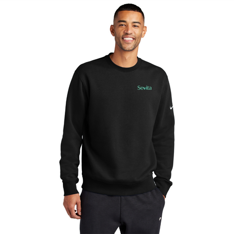 Nike Club Fleece Sleeve Swoosh Crew